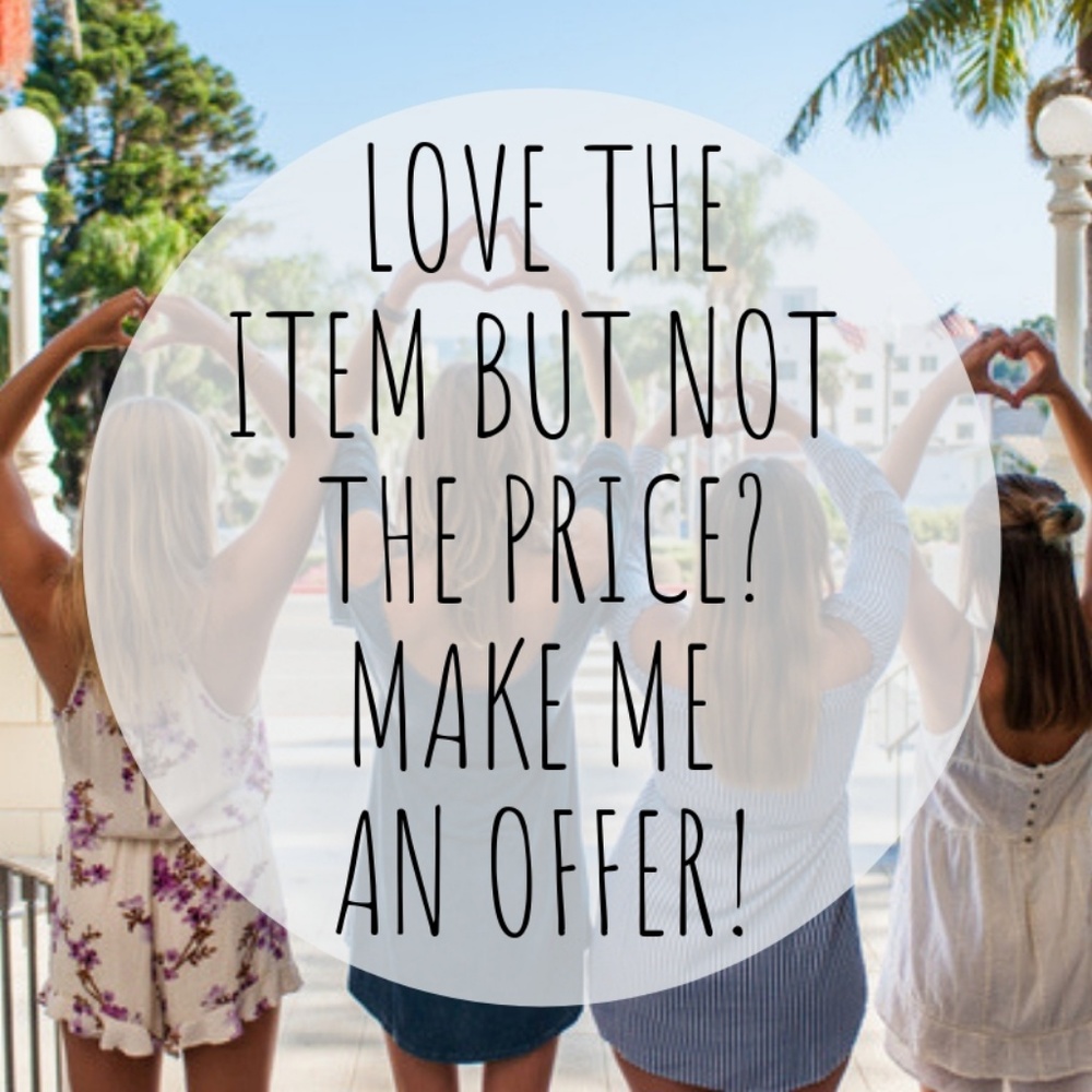 Love the item but not the price? Make me an offer!